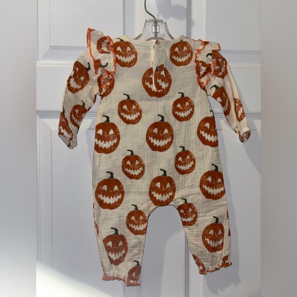Mud Pie baby-girls Halloween Pumpkin Outfit 3-6 Months - Picture 3 of 5